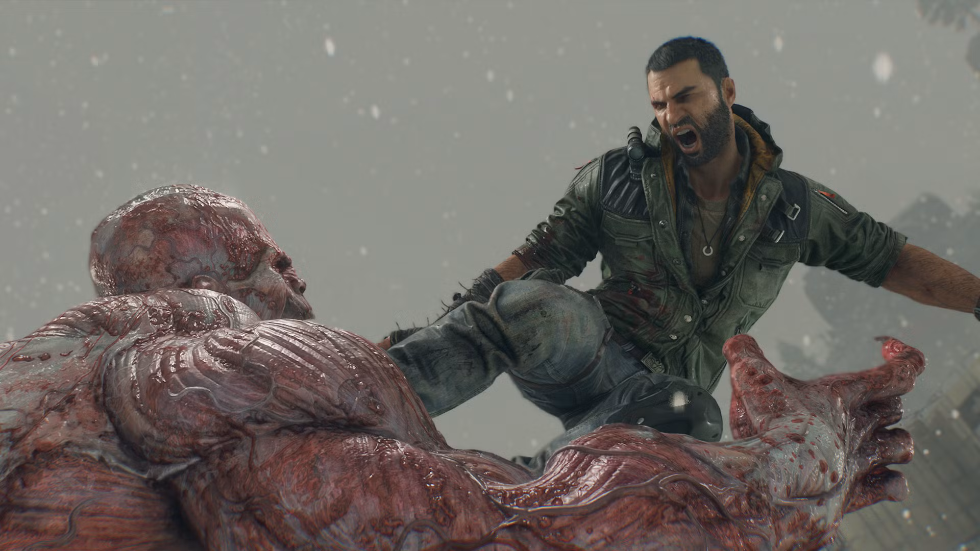 Dying Light The Beast Kyle kicking Chimera Baron