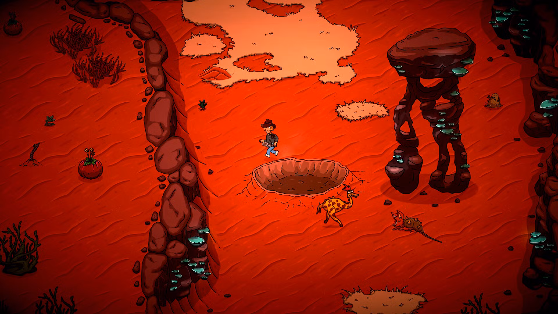 Space Chef red wasteland planet exploration screenshot