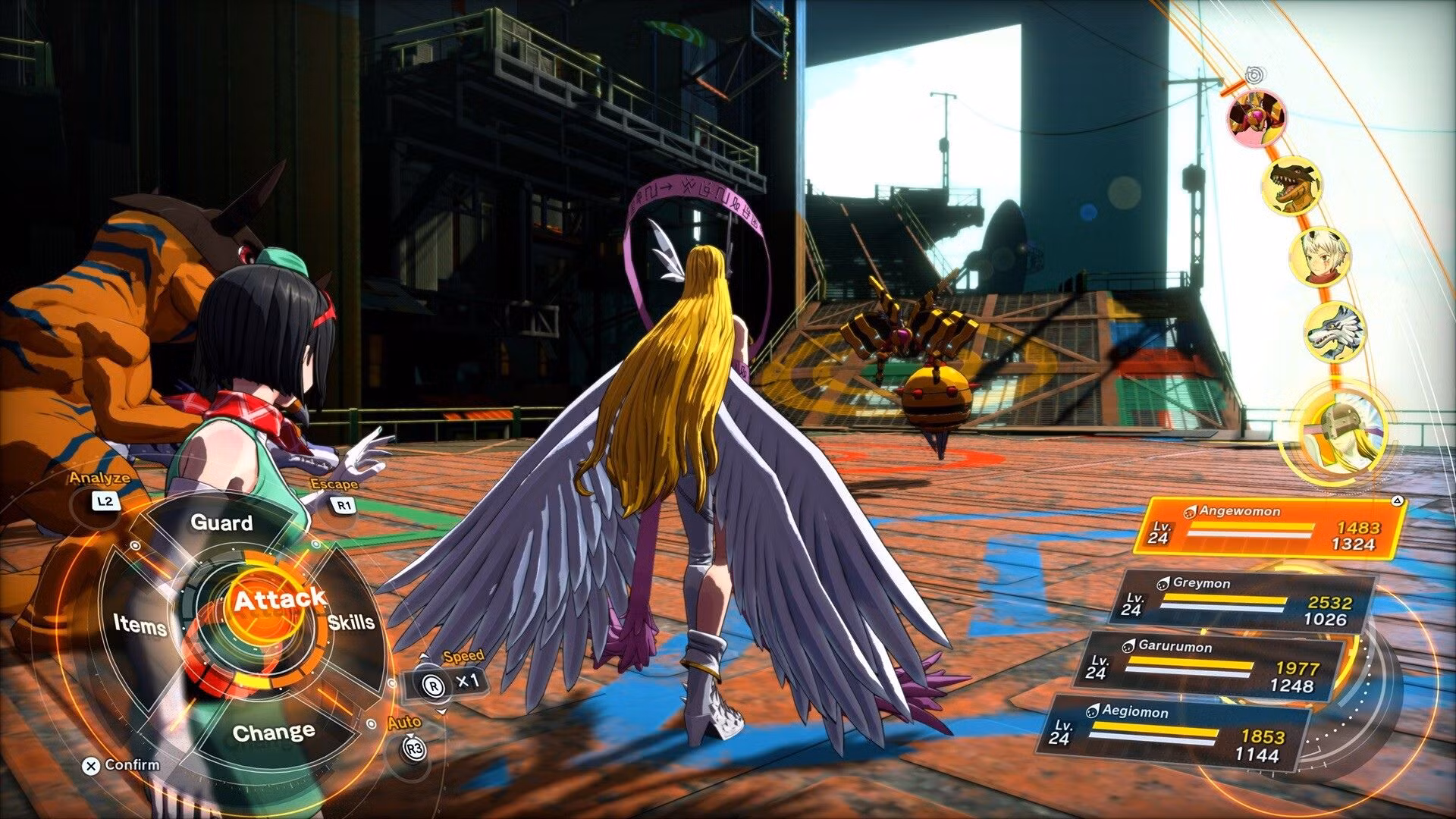 The game's turn-based combat
