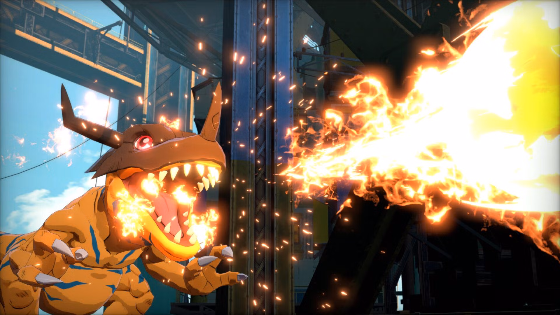Greymon in action