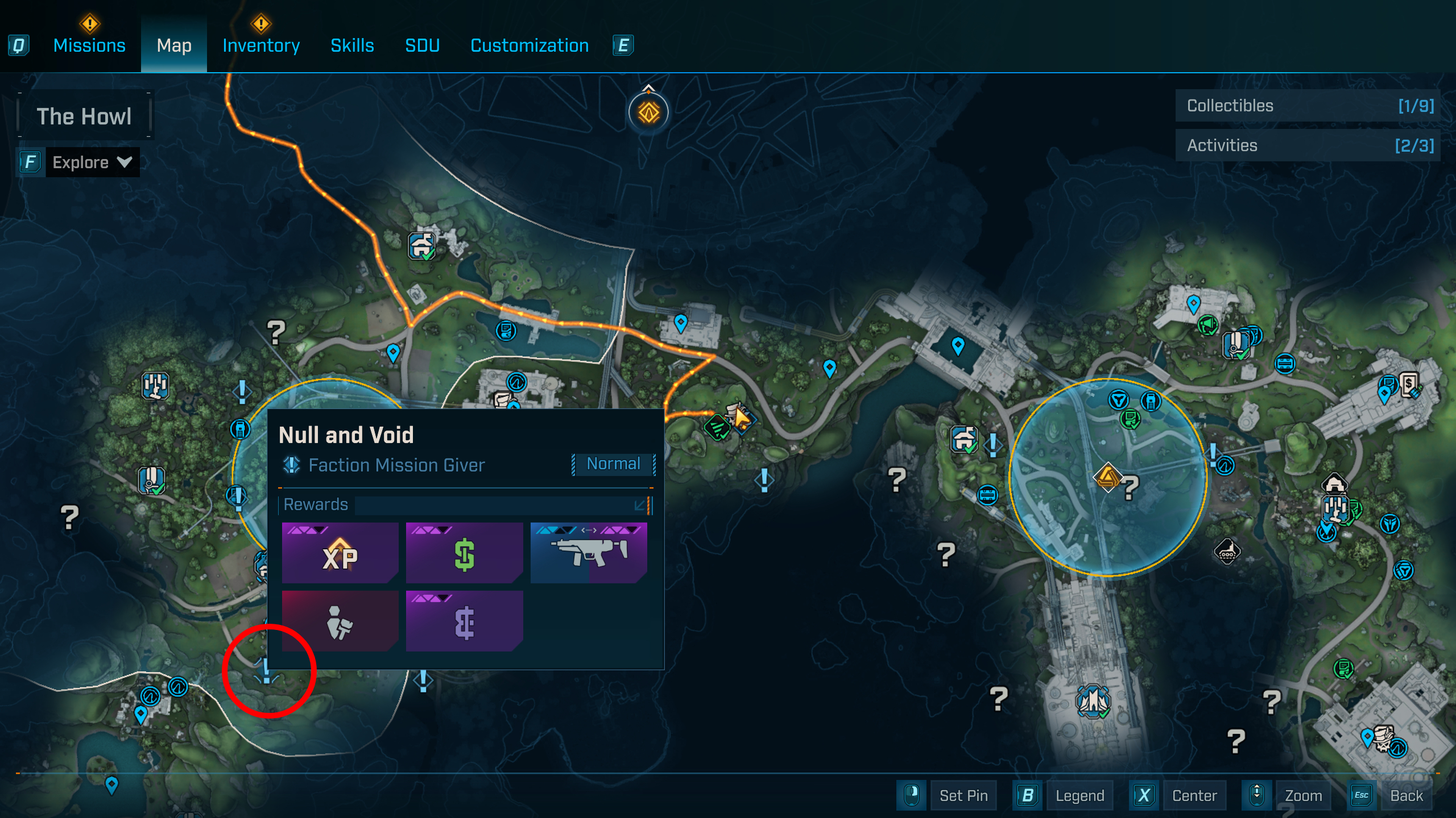 Null and Void mission map