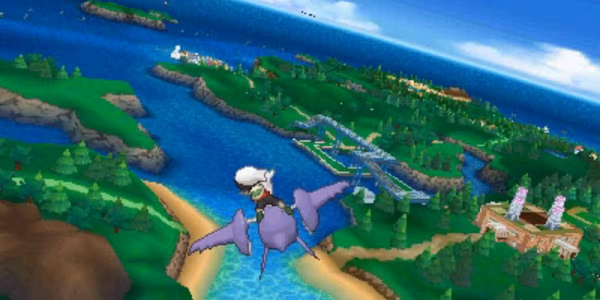 Brendan Flying in Hoenn