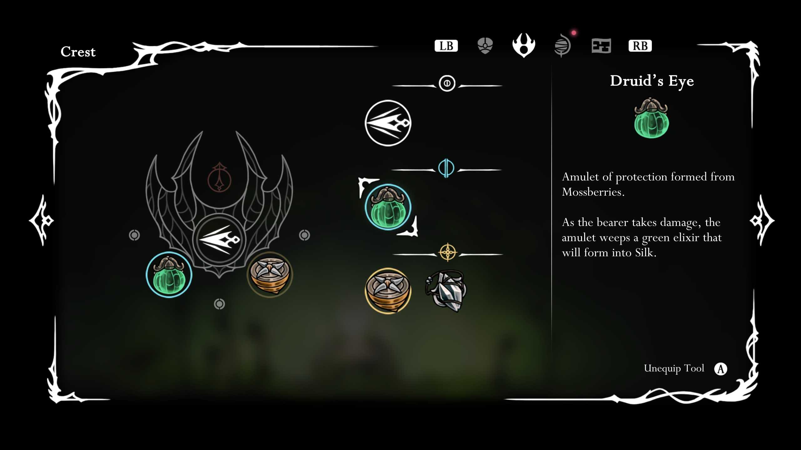Hollow Knight: Silksong Mossberry locations - Druid's Eye