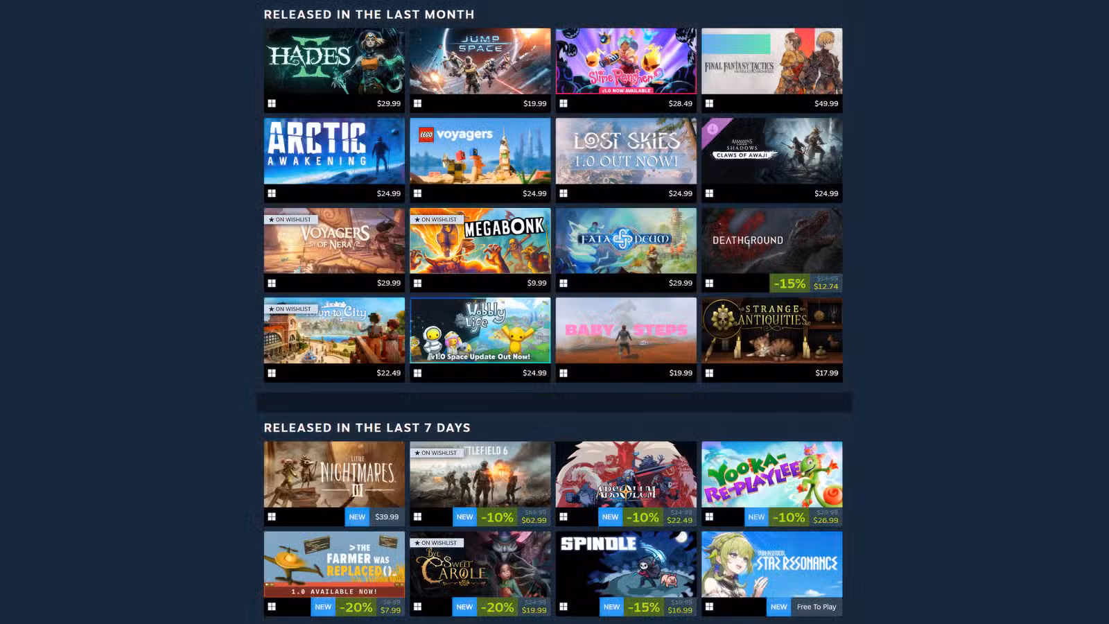 Steam Personal Calendar