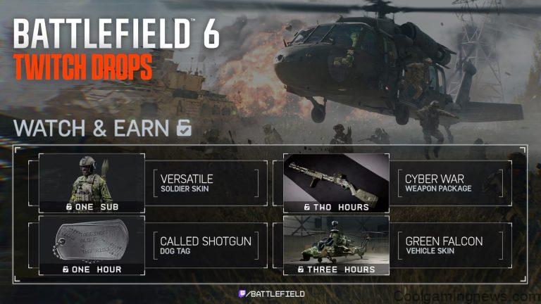Battlefield 6 Twitch Drops rewards