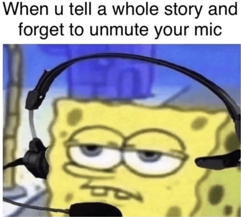 Forgot to unmute the mic