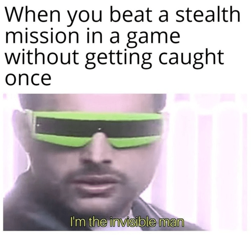 When you beat a stealth mission