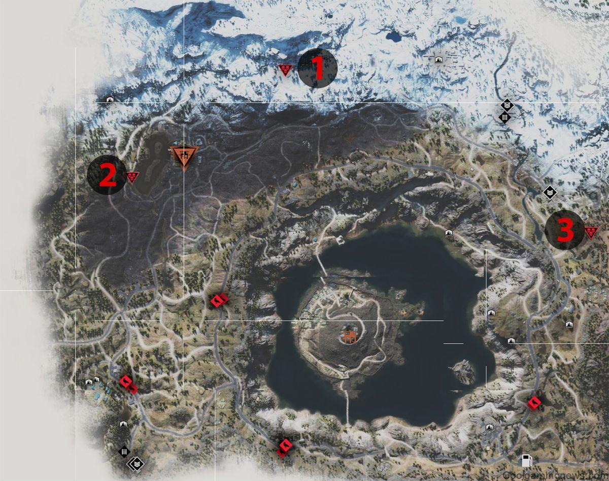 Days Gone horde locations - Crater Lake