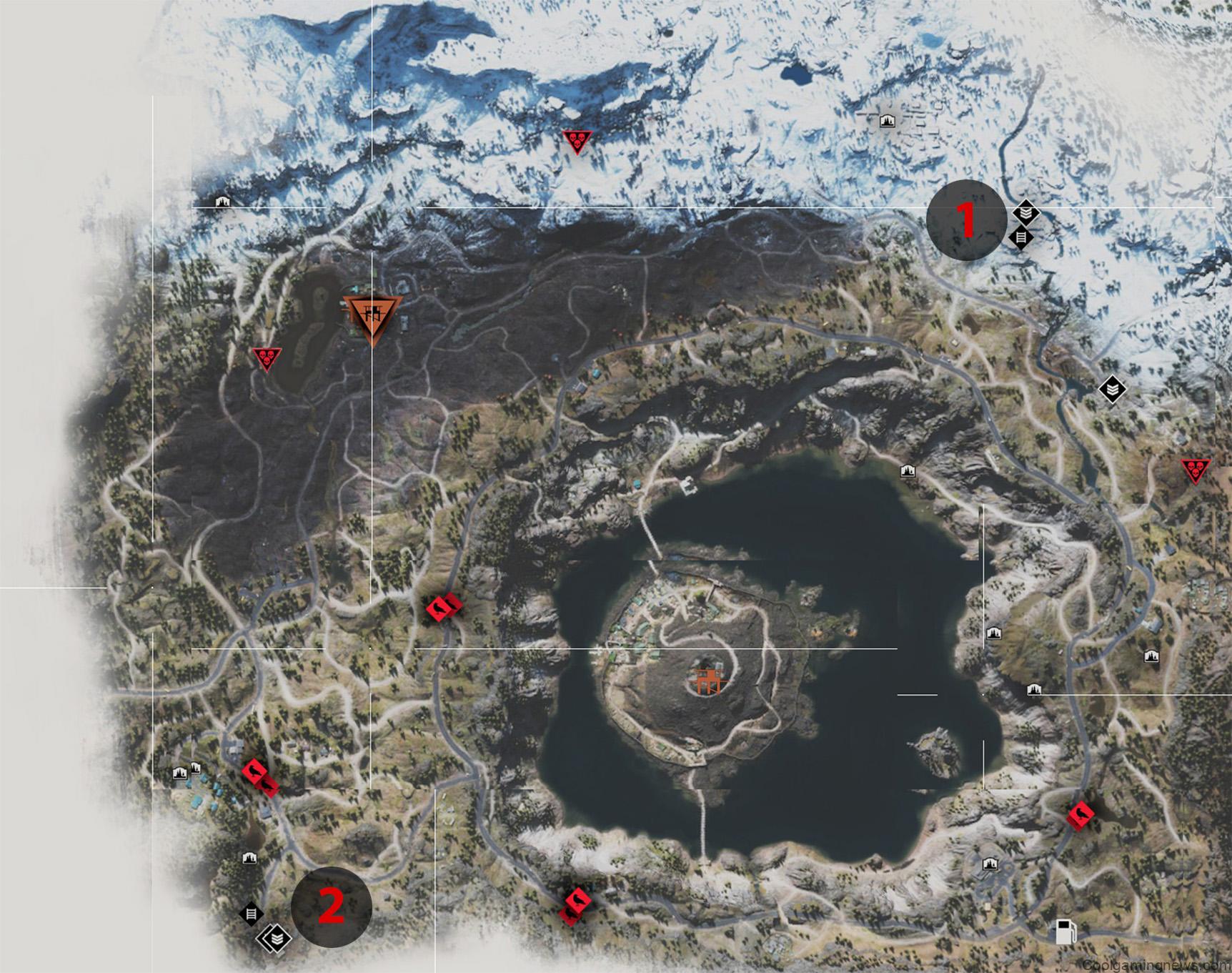 Days Gone ambush camp locations - Crater Lake