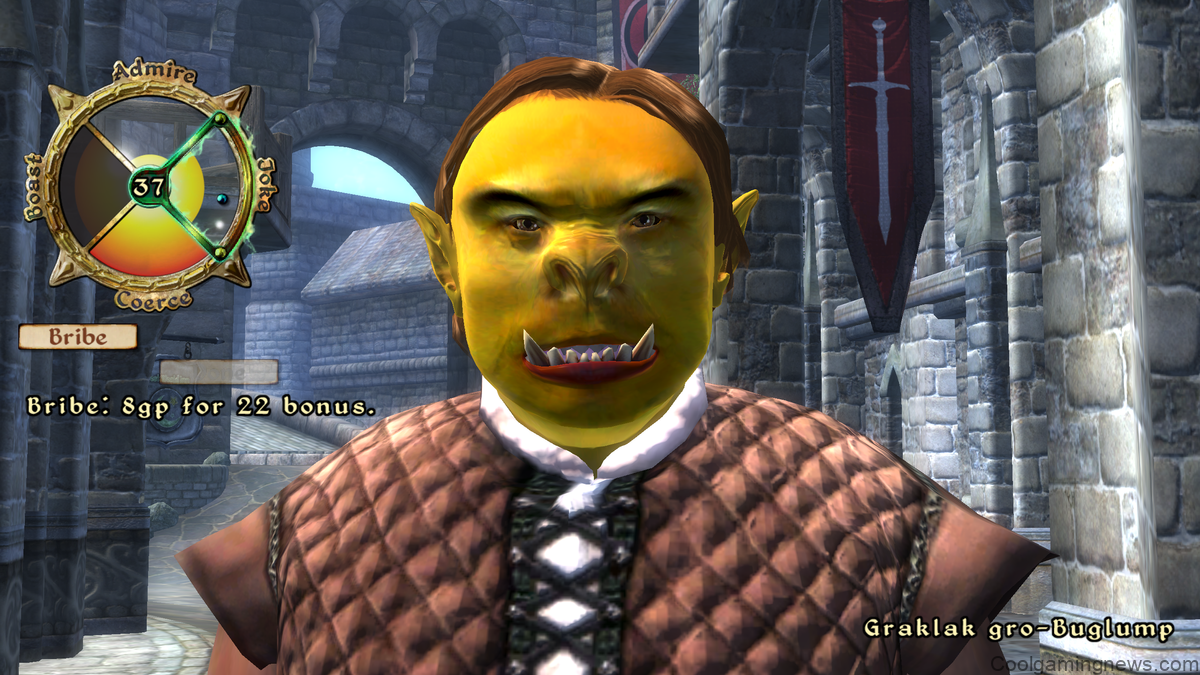 Oblivion NPC expression during persuasion