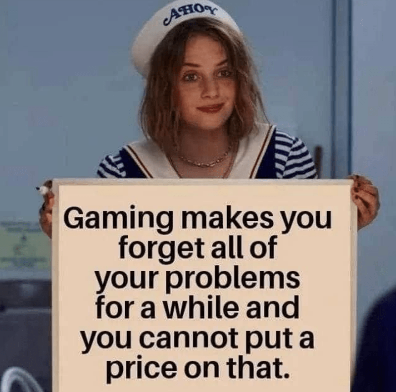 AHOY Gaming makes you forget all of your problems for a while and you cannot put a price on that.