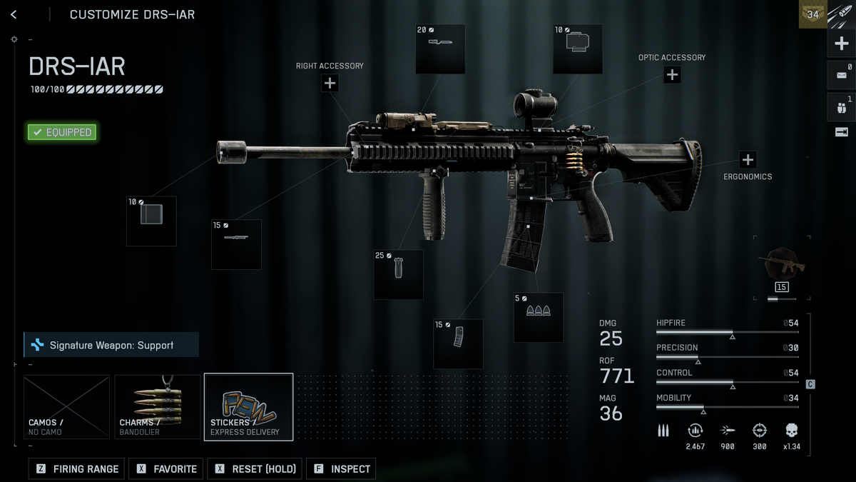 Battlefield 6 DRS-IAR loadout