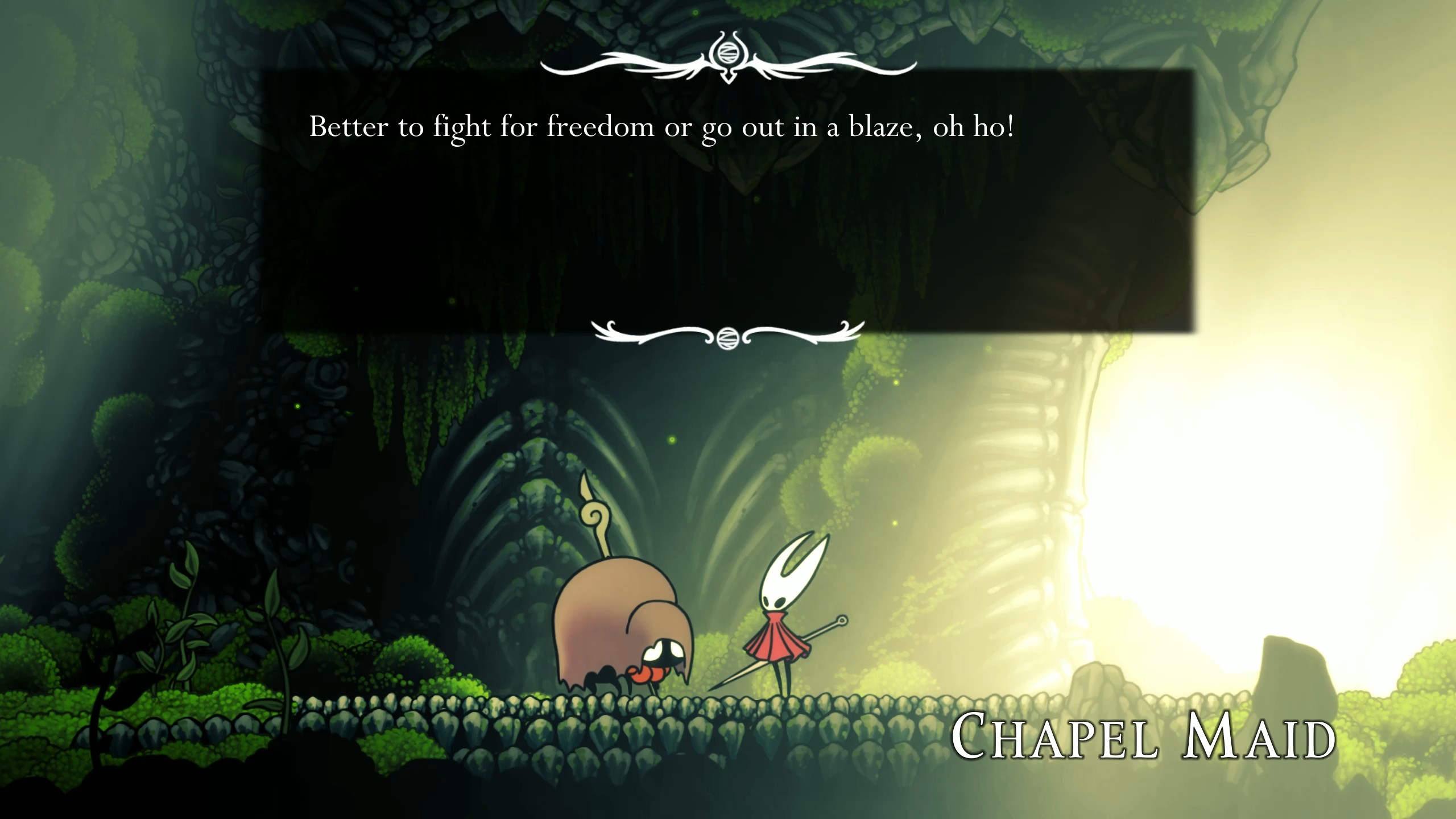 You can get the Maiden's Soul from the Chapel Maid near Bone Bottom