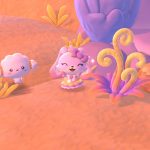 Hello Kitty Island Adventure a character stood next to Cogimyun in Wheatflour Wonderland