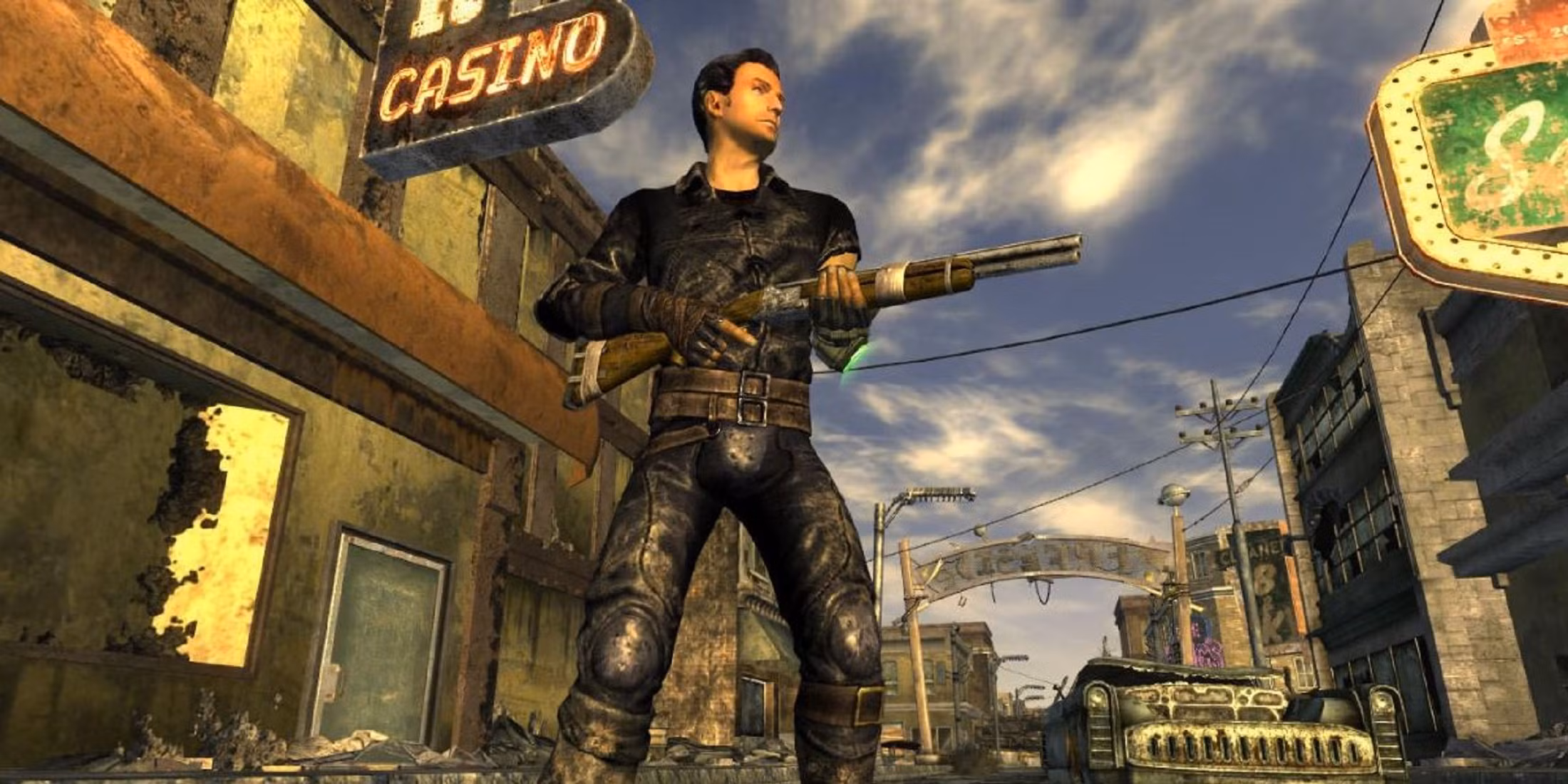 Fallout New Vegas Character in Front of Casino