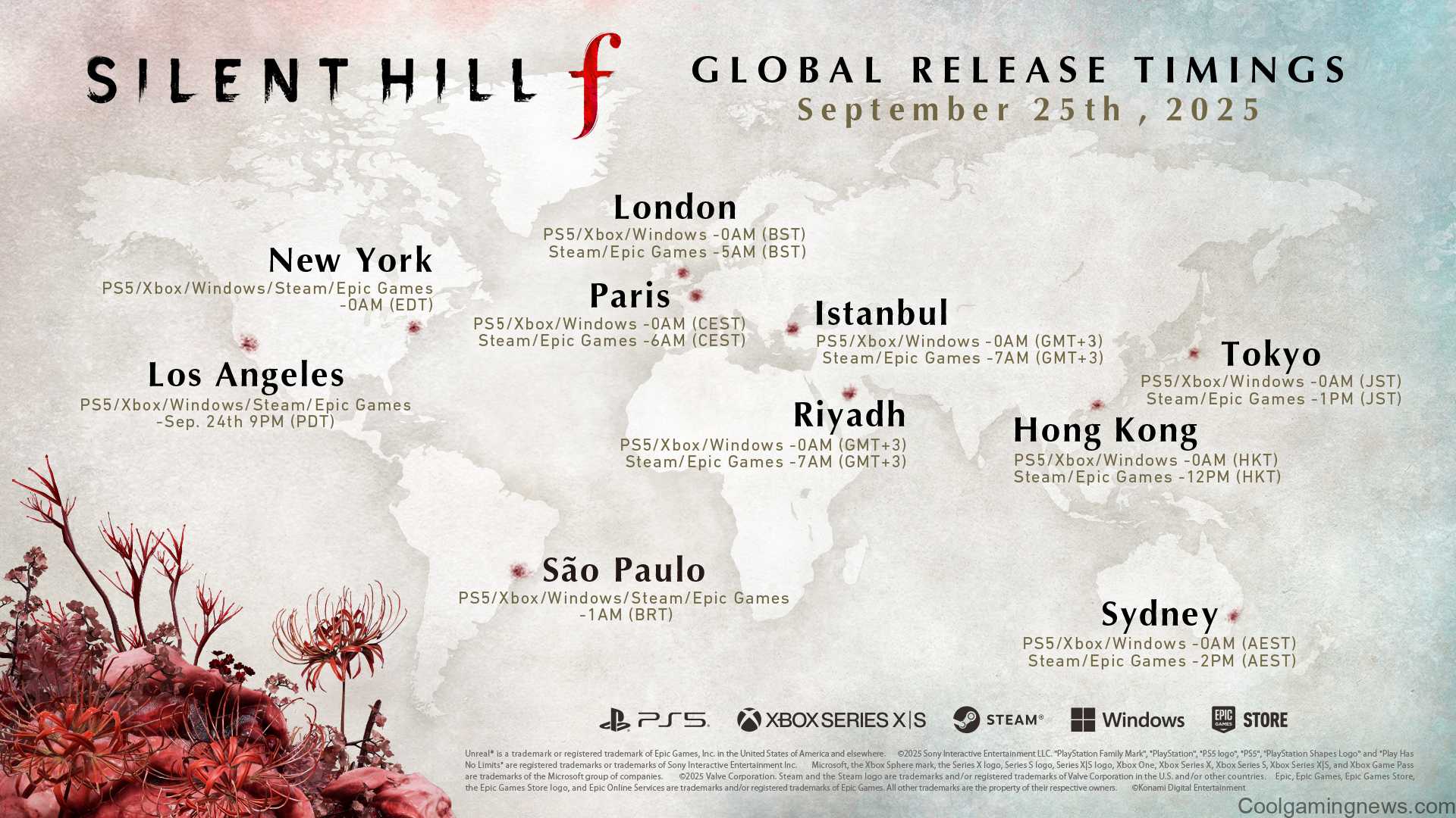 Silent Hill F Release Date and Times