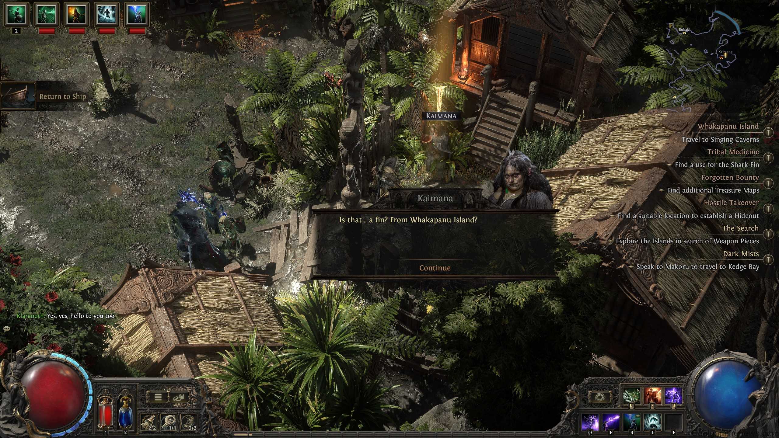Using the Shark Fin in Path of Exile 2