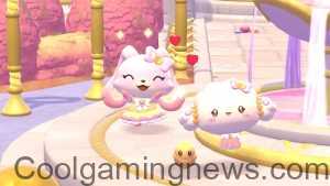 Player and Cogimyun in Wheatflour Wonderland in the Hello Kitty Island Adventure DLC