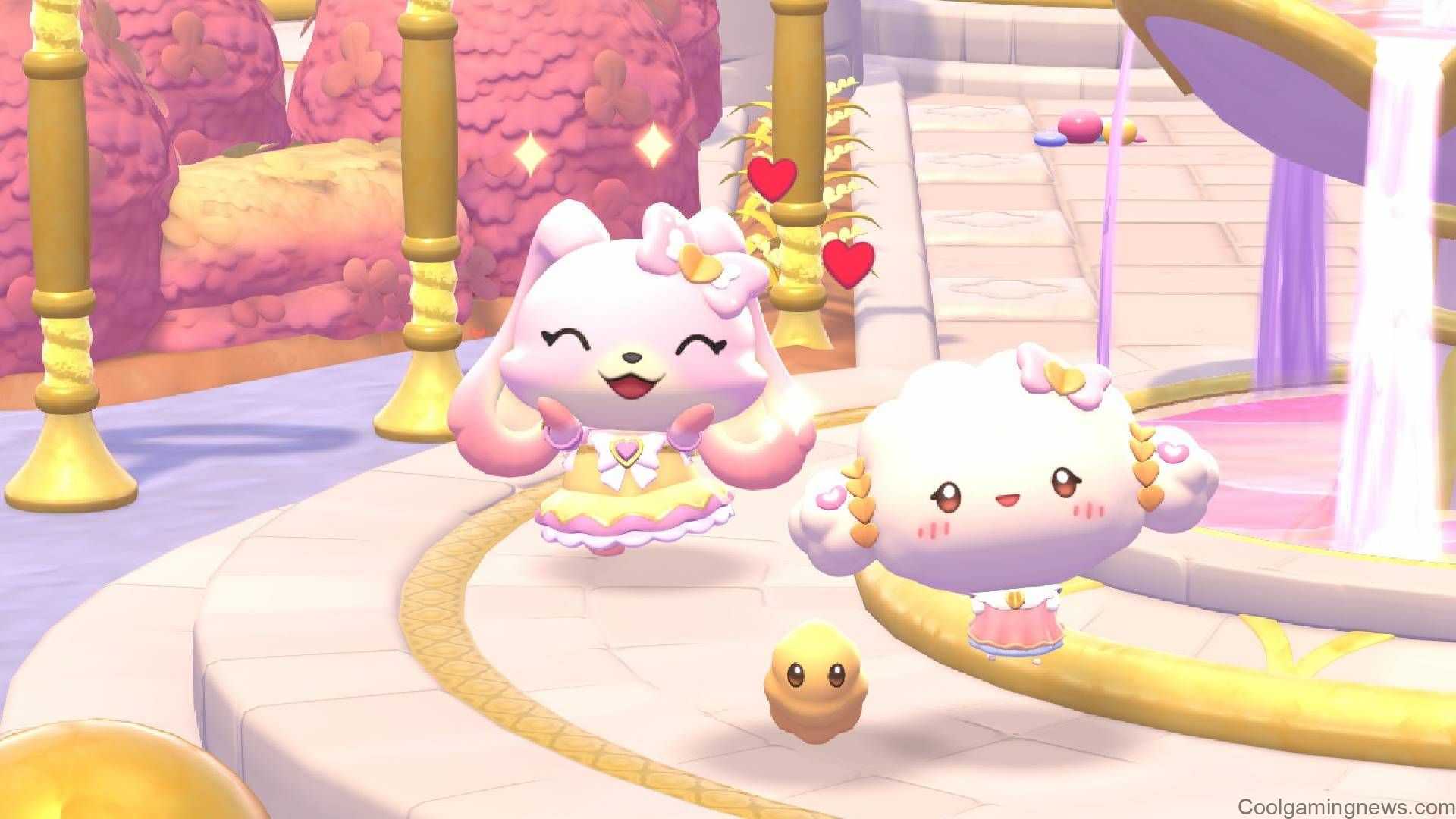 Player and Cogimyun in Wheatflour Wonderland in the Hello Kitty Island Adventure DLC