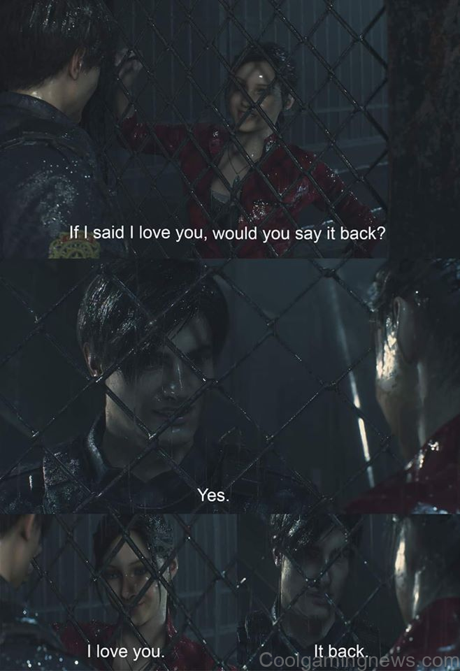 If I said I love you, would you say it back? Yes. It back. I love you.