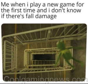 Me when I play a new game for the first time and I don't know if there's fall damage