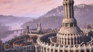 Oblivion Remastered - An overhead view of Imperial City