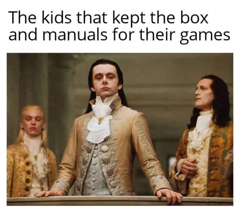 The kids that kept the box and manuals for their games