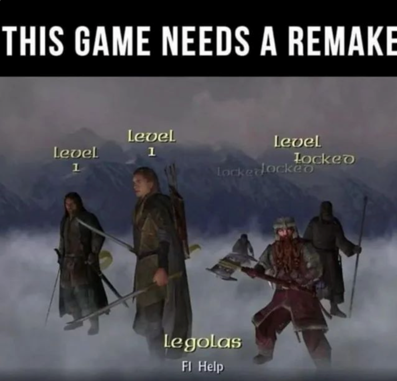 THIS GAME NEEDS A REMAKE Level Level 1 Level Locked 1 Lockedockeo Legolas FI Help