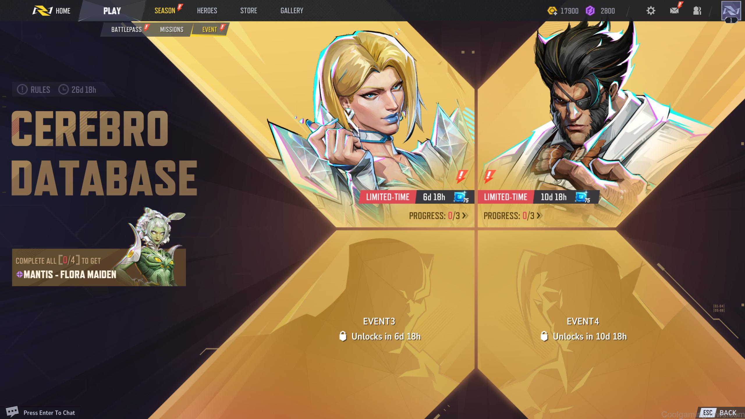Marvel Rivals Cerebro Database event overview