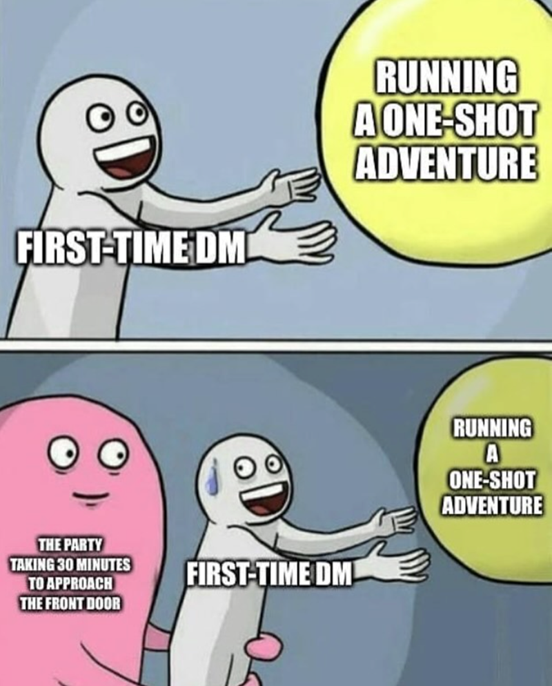 DM running one-shot adventure