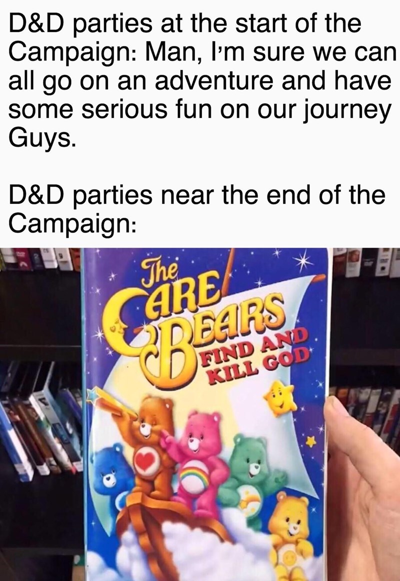 D&D parties end vs start
