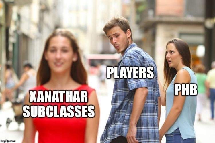 Xanathar subclasses players