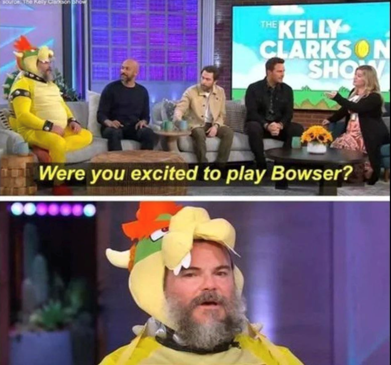 Were you excited to play Bowser?