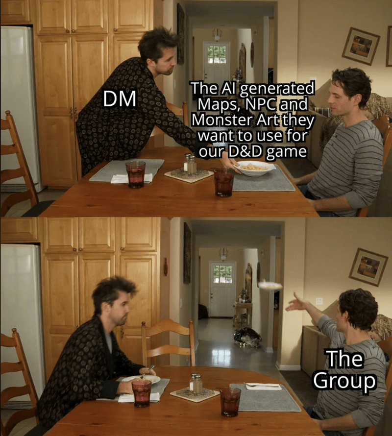 DM using AI-generated maps.