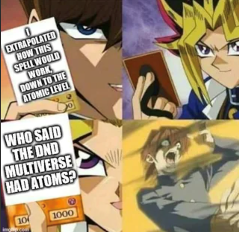 How this spell would work down to atomic level.