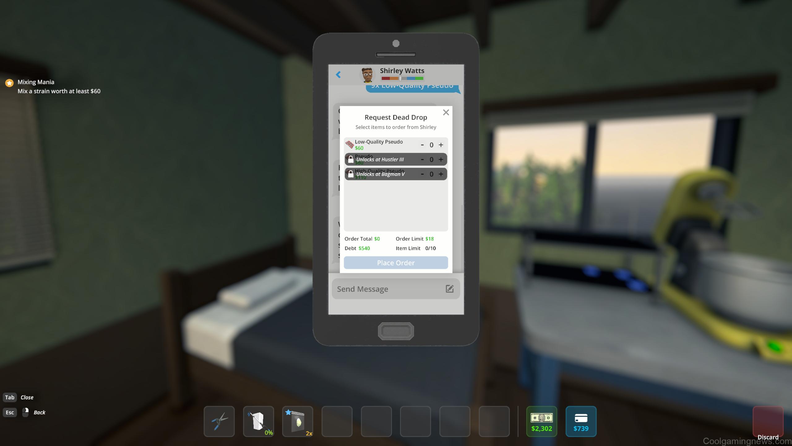 Schedule 1 pseudo - Texting Shirley Watts to order some pseudo.