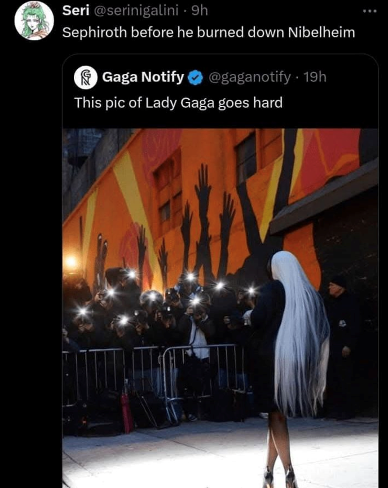 Sephiroth before he burned down Nibelheim