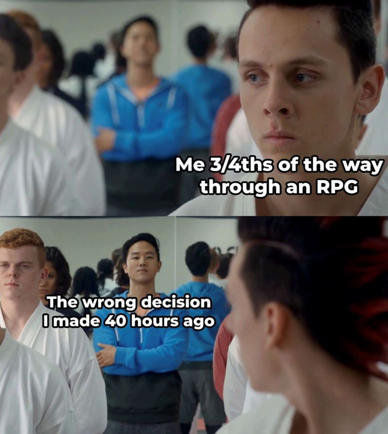 Me 3/4ths of the way through an RPG