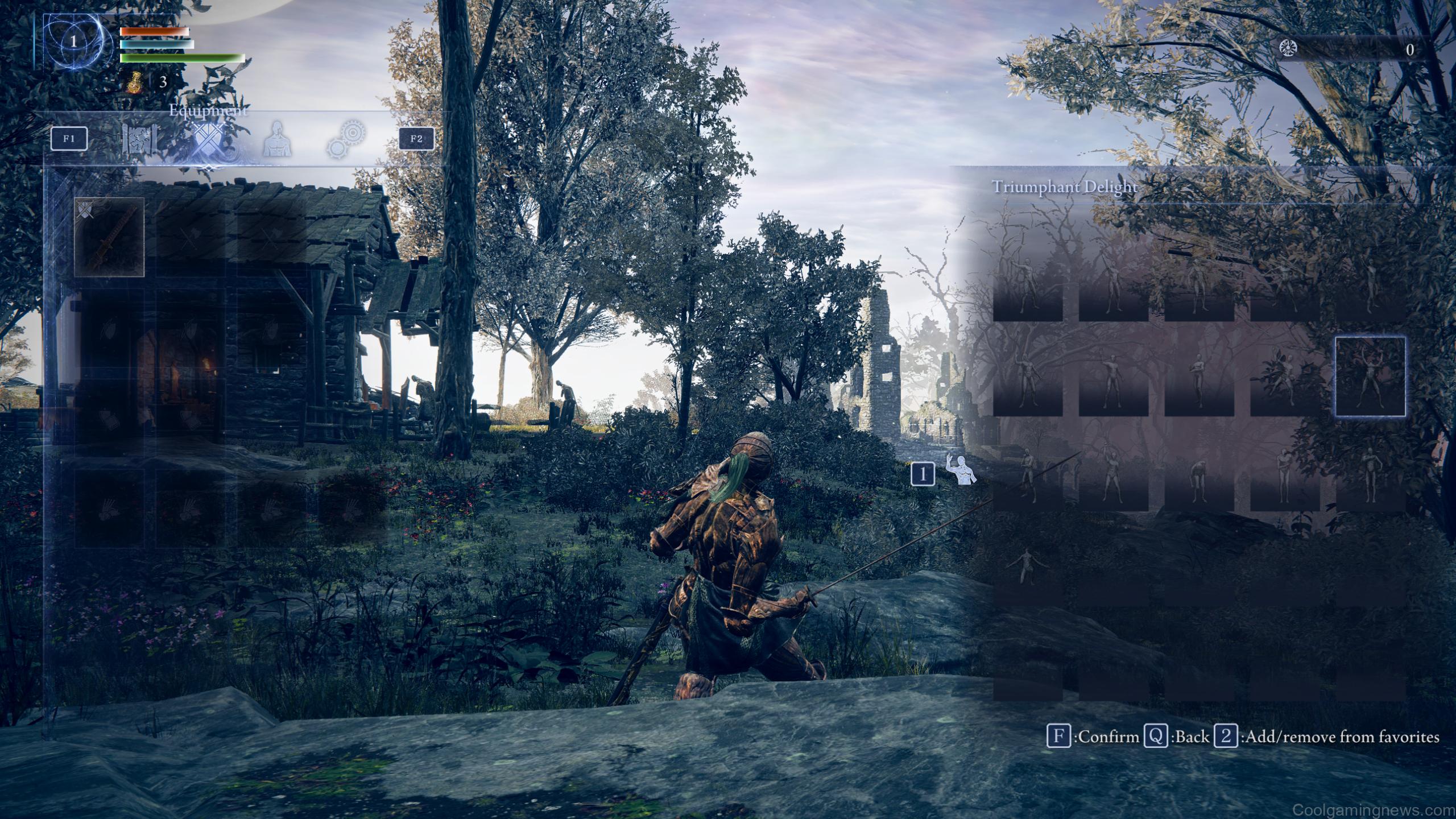 Elden Ring Nightreign how to emote: Executor performing an emote with the gesture menu open.