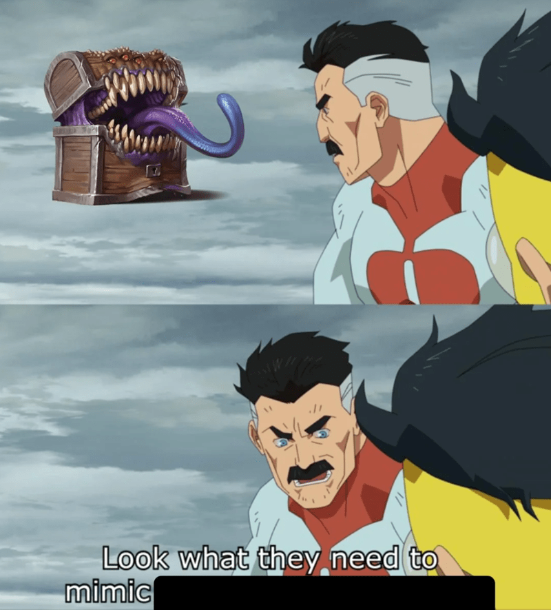 Look what they need to mimic.