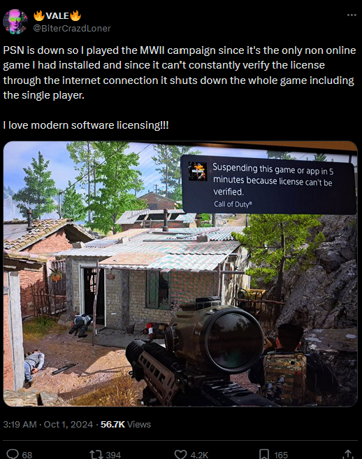 PSN down so I played MWII campaign