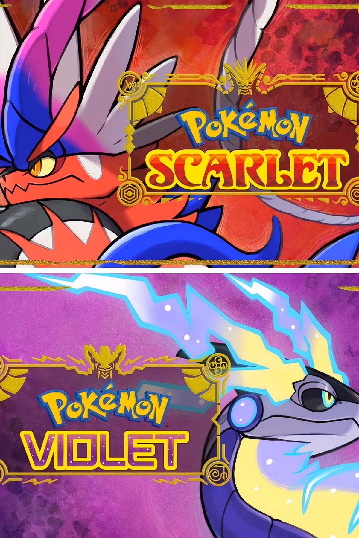 Pokemon Scarlet and Violet Cover Art