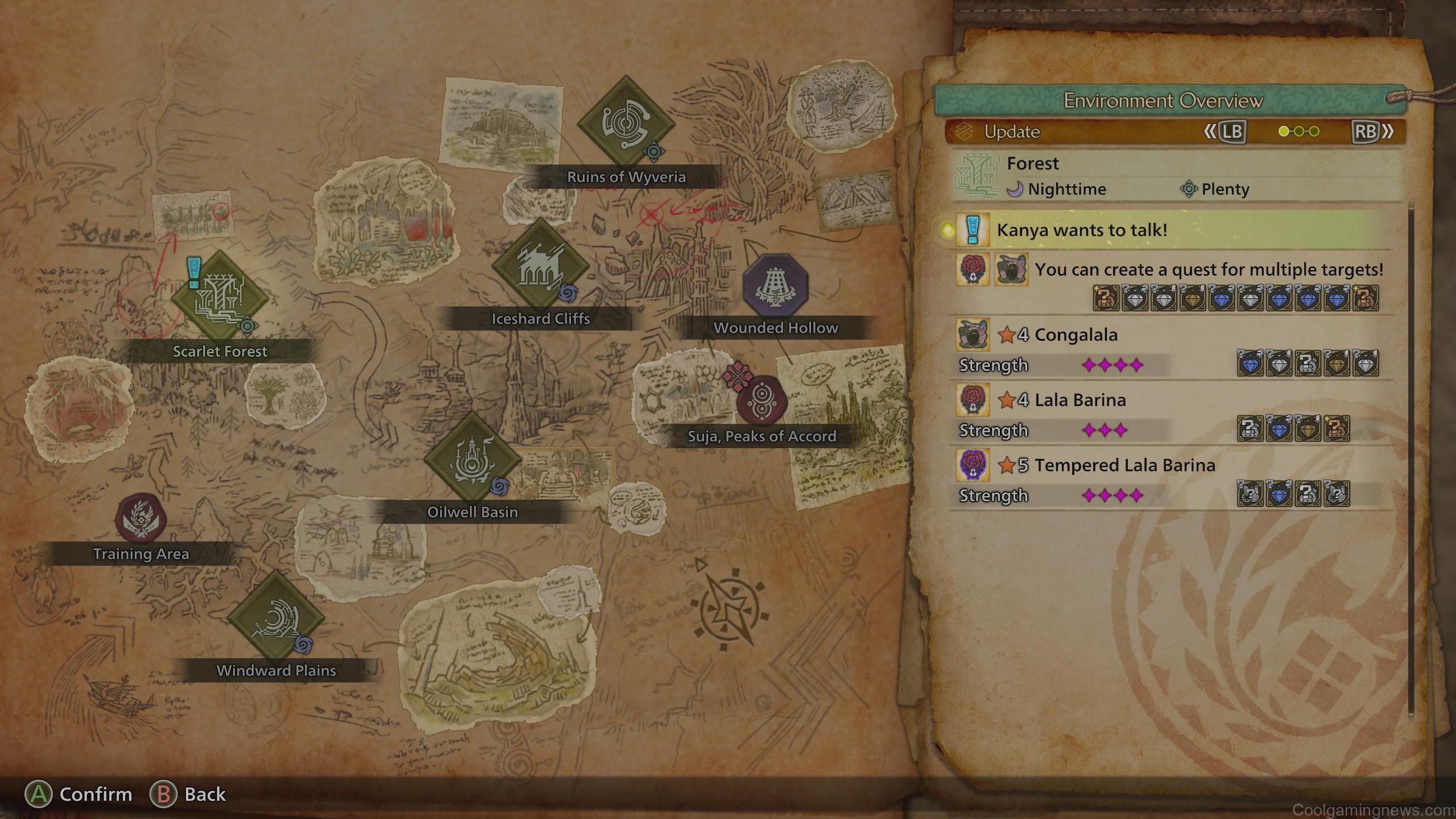 Monster Hunter Wilds Mizutsune unlock - Kanya on map