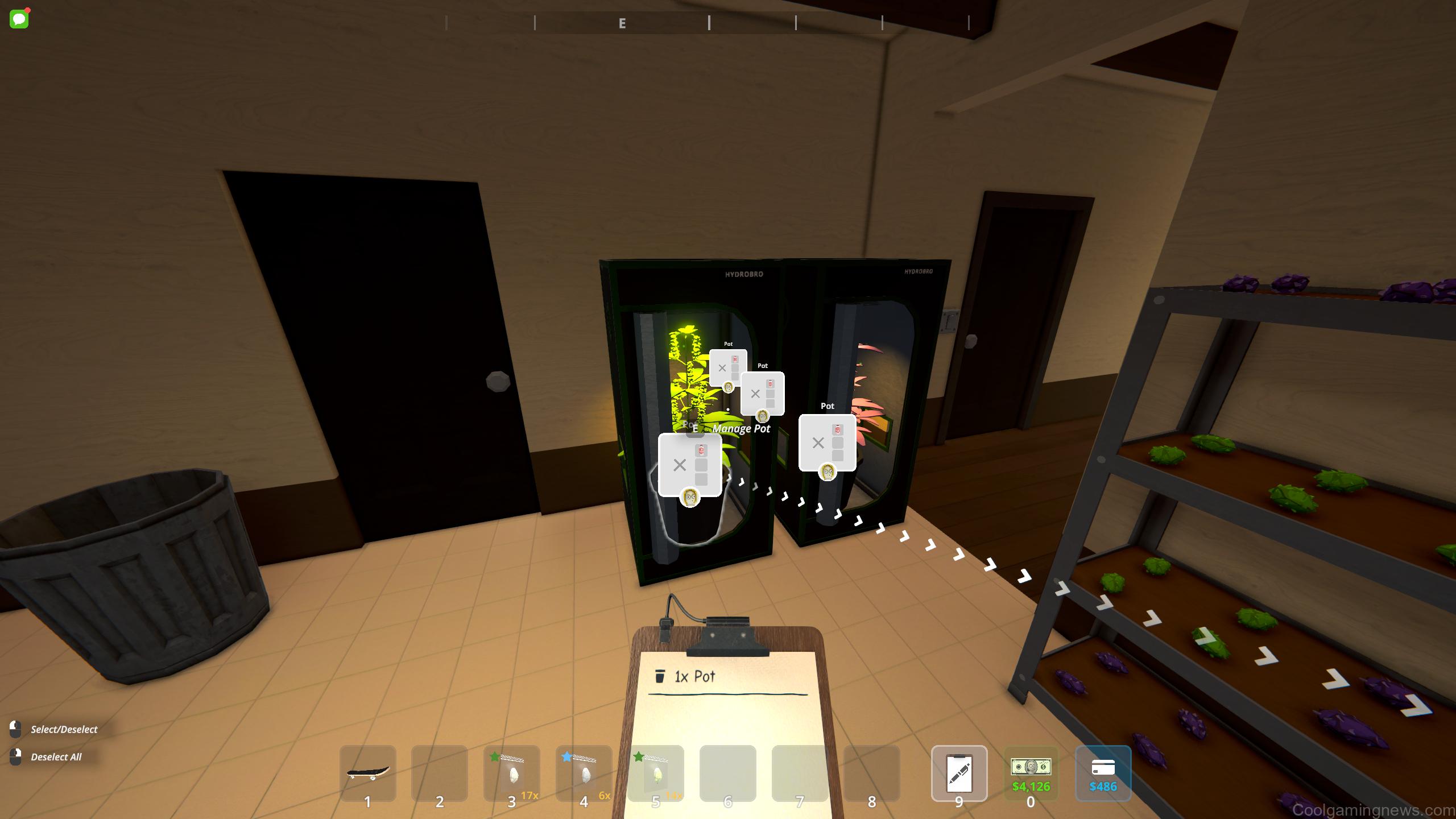 Schedule 1 management clipboard in use